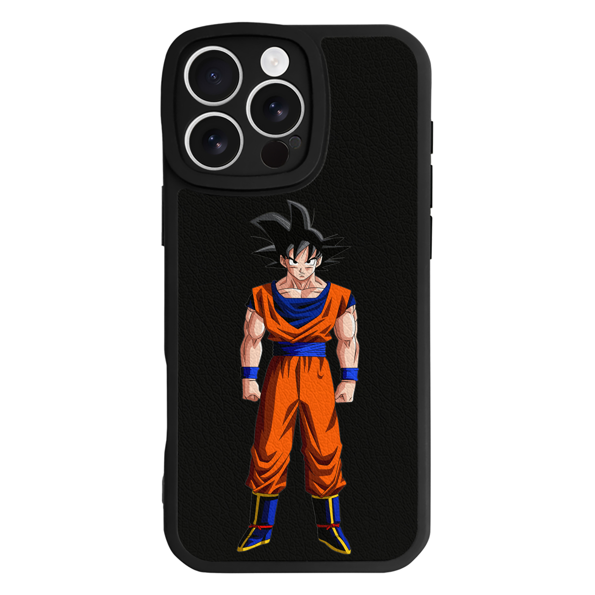 （画像用） ドラゴンボール 孫悟空（そん ごくう）Son Goku カカロット DRAGON BALL Kakarotto 【iPhone 16シリーズ対応】シリコンスマホケース（レザー調） 材質：シリコン
